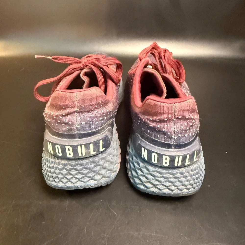 NOBULL Ripstop Runner Burgundy Blue Ombre Synthetic‎ Athletic Womens 8.5 Mens 7